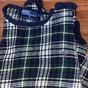 Plaid Polo Sweater